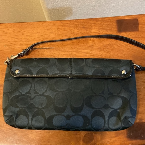 Black Coach Wristlet/Handbag - Picture 2 of 5
